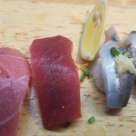 Sushi Fuku - 中トロ、赤身、いわし
                        いわし、美味しかったな♪