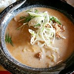 柚子のあぜ道 雨乞のかえる - 豆乳ラーメン白