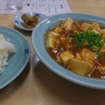 中国庶民料理　珉 - 麻婆豆腐とライス小    麻婆豆腐400円ライス小 150円