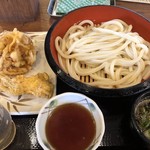 Marugame Seimen Toyota Ten - ざるうどん 大 天ぷら二つ