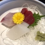 Restaurant Sankai Otsuka Ten - お刺身は三点盛り