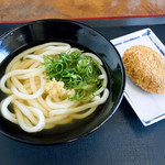 手打ちうどん 梅木 - かけうどんと、コロッケ