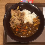 Sukiya Hiroshima Hatchobori Ten - 牛あいがけカレー