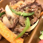 Yakiniku Fuji - プルコギ ドアップ(プルコギ定食 880yen)