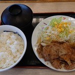 Matsuya Oumekawabechoten - 豚肩ロースの生姜焼定食