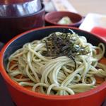 Washoku Restaurant Tonden Shimura Koazawa Ten - 鮨天ぷら・ミニそばのセット　ミニ蕎麦は（茶そば）