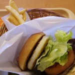 Mos Burger Kasugai Shimin Byoin Mae Ten - 金のてりやき（490円）＋ポテトＳセット（320円）