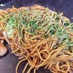 お好み焼き　タッチ - 料理写真:焼きそば ソース いか 500円 ＋大盛り100円