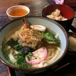 Chikara Udon - R.1.5.9.昼 ホームランうどん(シングル) 650円税込・かやくめしセット 250円税込