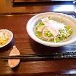 Wine Ya - 海老と野菜のかき揚げセット「サラダ」