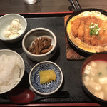 きざん亭 - カツとじ定食＝６５０円 税別