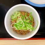 Matsuya Machiya Ten - 定番朝定食（納豆） ¥360 の納豆