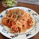 オッサ - 【ランチ】渡り蟹のトマトクリームパスタ