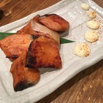 Hakata Isagiyoshi Shimokawabata Ten - 鮭トバ　身の部分を醤油だれに漬け込んだもの