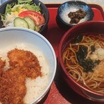 Yamato Ya Habba Honten - かつ丼そばセット