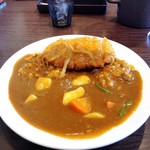 CoCo壱番屋 - ロースカツカレー野菜、1辛、ライス400g、ルー増し