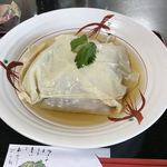 本格手打ち蕎麦  福籠 - 福籠　蕎麦と野菜と温泉卵を湯葉で包んだ冷たい蕎麦