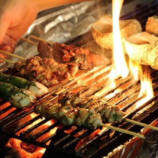 Thoroughly particular about “±2g”! Uses binchotan charcoal◎◆Charcoal-Yakitori (grilled chicken skewers) ◆