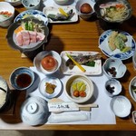 Fuke no Yu - 地のものをふんだんに使った郷土料理。美味しかったです。