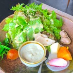 nanacara - コースの前菜 新鮮な野菜