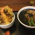 Shinshuya Shibuya Ten - ミニ天丼+かけ