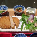 Yasaiya Mei Nagoya Ten - 鶏と豆腐のふわふわ味噌だれメンチカツ