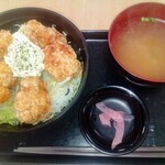 丼一筋 - タルタル竜田揚げ丼（500円）