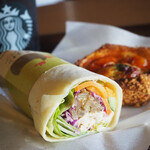 Starbucks Coffee Torie Keio Chofu Ten - 根菜チキン サラダラップ