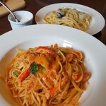 イタリアン大衆食堂 ロカレ - ズワイガニのトマトクリームパスタ（￥1500）