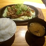 teppanya bembee Okayama Ten - 牛盛り定食(大)