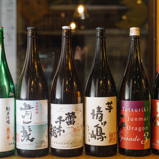 There is a wide variety of sake that goes well with the food♪Niigata local sake and natural wine are also available◎