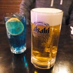 ペーパームーン - 沖縄レモンサワー(600円) 生ビール(650円)