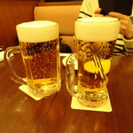 サッポロビアレストラン９１０ - 生ビール大と中