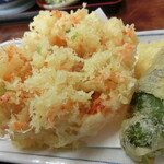 そば工房　里の樹 - 桜エビかき揚げ