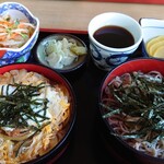 Soba Dokoro Kichirobe - カツ丼(海苔の不必要な方は告げないとこうなります)とざる蕎麦