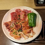 Binchotan Yakiniku Tenten Nagaoka Renkata Ten - ランチトリオ　1080円