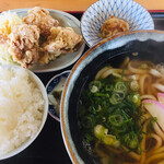 八丁うどん - からあげ定食