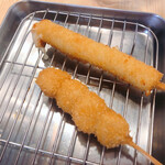 Kushi Katsu Tanaka Tsu Ekimaeten - チーズ　200円
                        小柱　150円