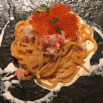 trattoria humming bird Sendai Izumi Park Town Tapio - ズワイガニとイクラの濃厚うにクリームソース1590えん税別