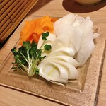 個室×日本酒バル 魚の目利き - 鰤しゃぶ　野菜