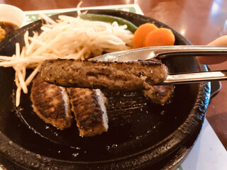 Pepper Lunch Fukuoka Kasuga Ten - カットした断面