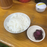 Nagahama Number One Nagahama Ten - セットのご飯と柴漬け！