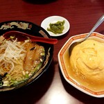 Manraku - ラーメンセット  ラーメン (醤油) ＆ 天津飯