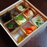 Masuichi Hon Ten - 上タンねぎ塩弁当(下段)