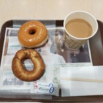 mister Donut Za Mo-Ru Sendai Nagamachi Shoppu - オールドファッションとハニーディップ、ミスドカフェオレおかわり自由♪