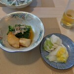 Mukojima Hiraoka - 貝の煮物＆香の物