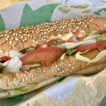 SUBWAY Ion Shinurayasu Ten - 「7品目のとびきりエビたま」490円也。