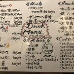 Common drink menu