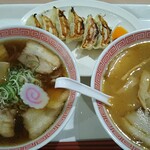 Kouraku En Ion Sendai Ten - 「味噌らーめん餃子セット」＆「中華そば」着盆＼(^o^)／