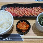 焼肉食べ放題ZAO - 牛バラカルビランチ（大盛）